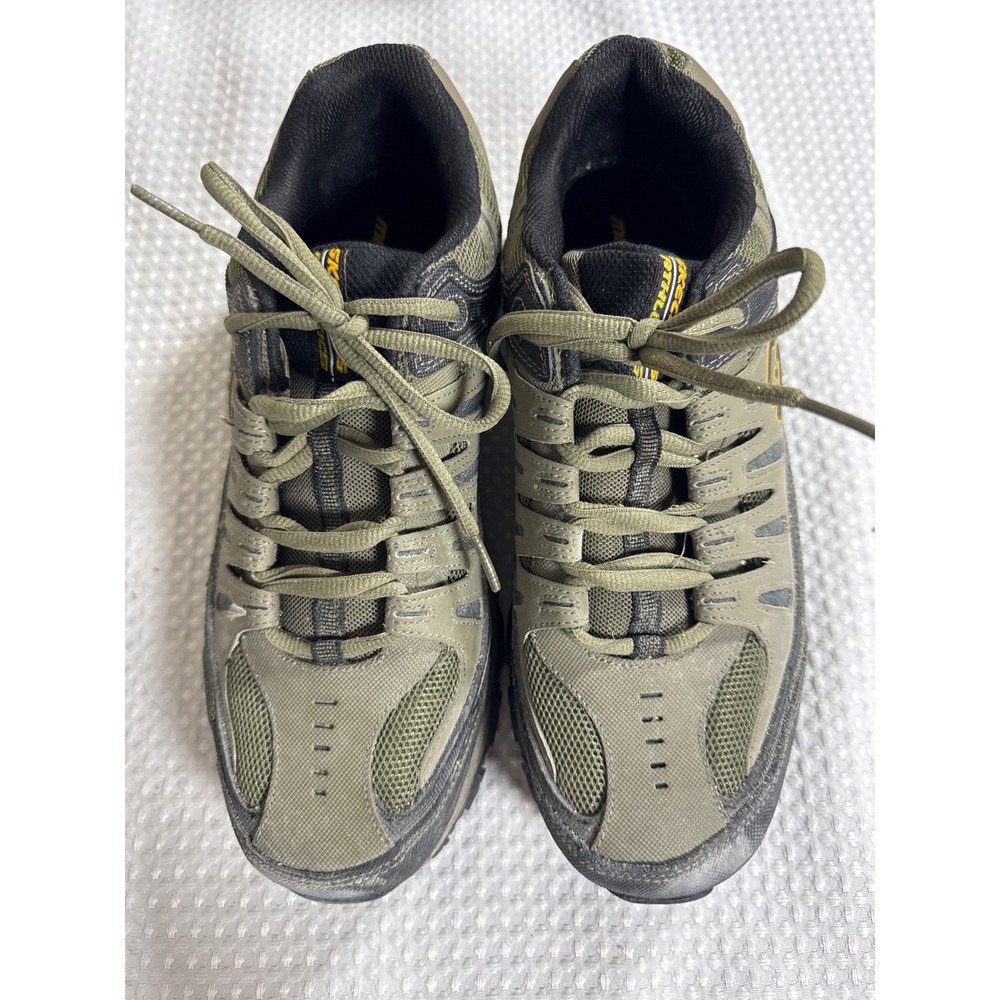 Skechers Sneakers Mens 11 After Burn Memory Fit 50125 Olive Green Black